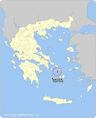 Χάρτης Σύρου - Ελλάδα